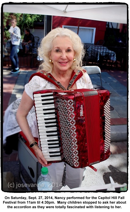 Nancy performs at the Capitol Hill Festival